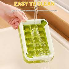 Ice Cube Maker with Cover Easy to Make 15 Ice Perfect for Home Partie…