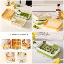 Ice Cube Maker with Cover Easy to Make 15 Ice Perfect for Home Partie…